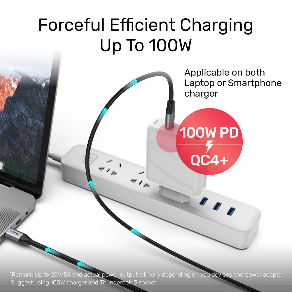 USB-C to USB-C 100W PD Fast Charging 10Gbps (USB 3.2 Gen2)