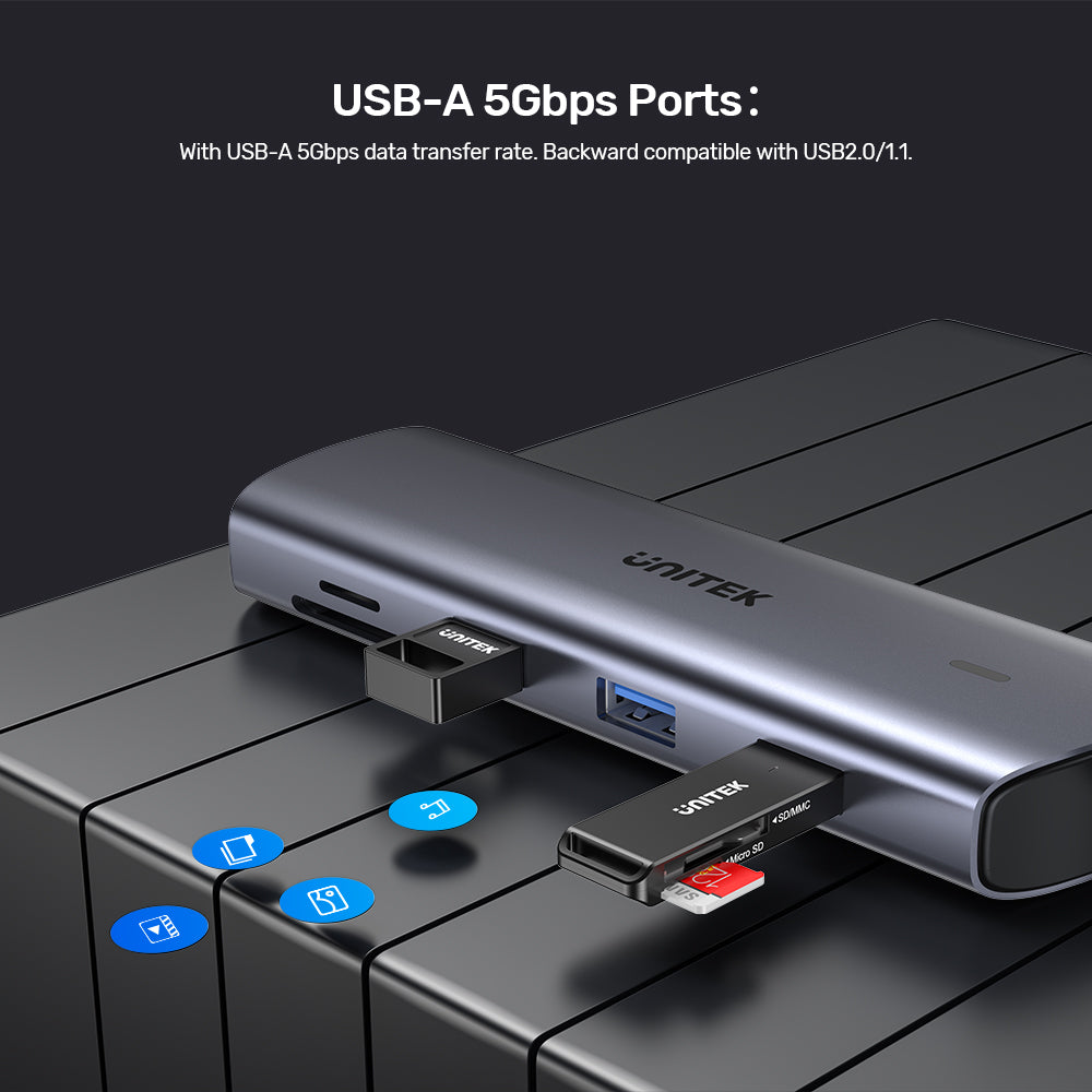 9-in-1 USB-C Hub with Dual Display PD 100W Dual Card Reader - Kaplen