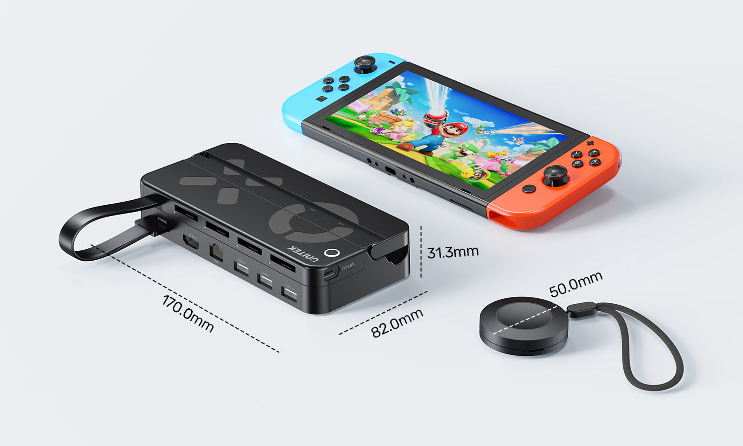 Unitek G1002F 11-in-1 USB-C Docking Nintendo Switch with Remote