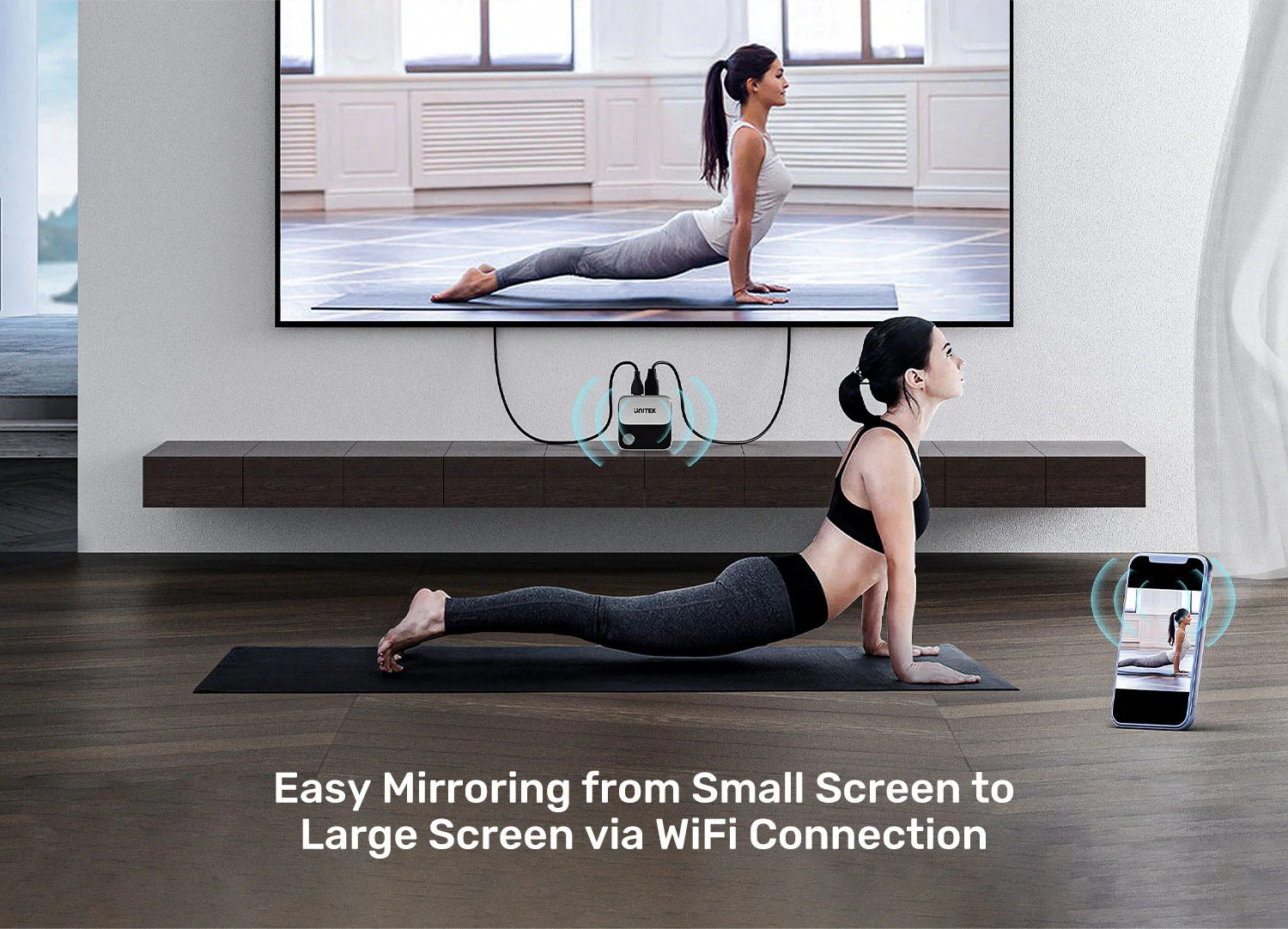 4K Wireless Screen Mirroring Device