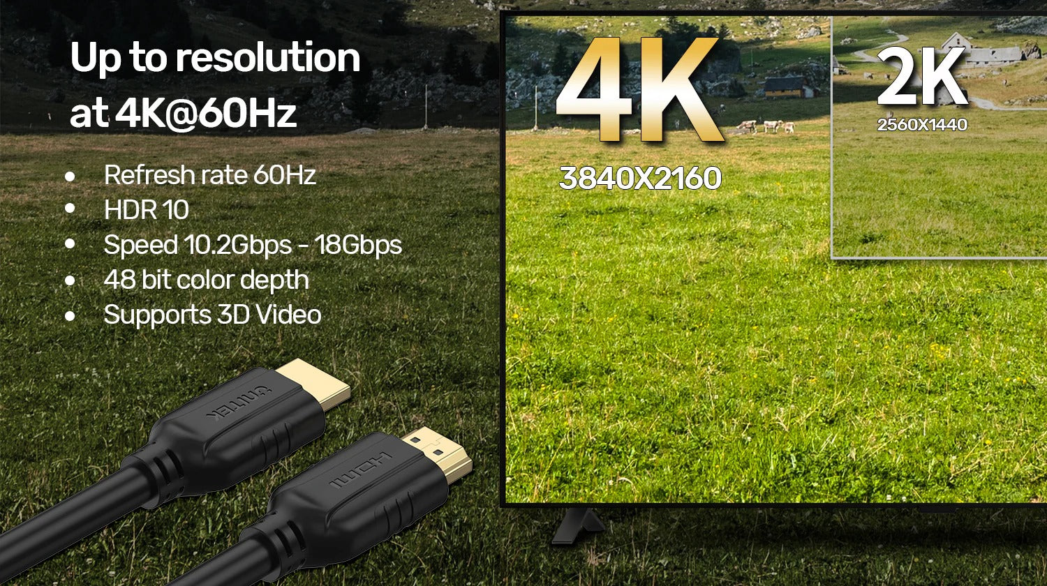HDMi 4K 60Hz Cable 1M - 10M