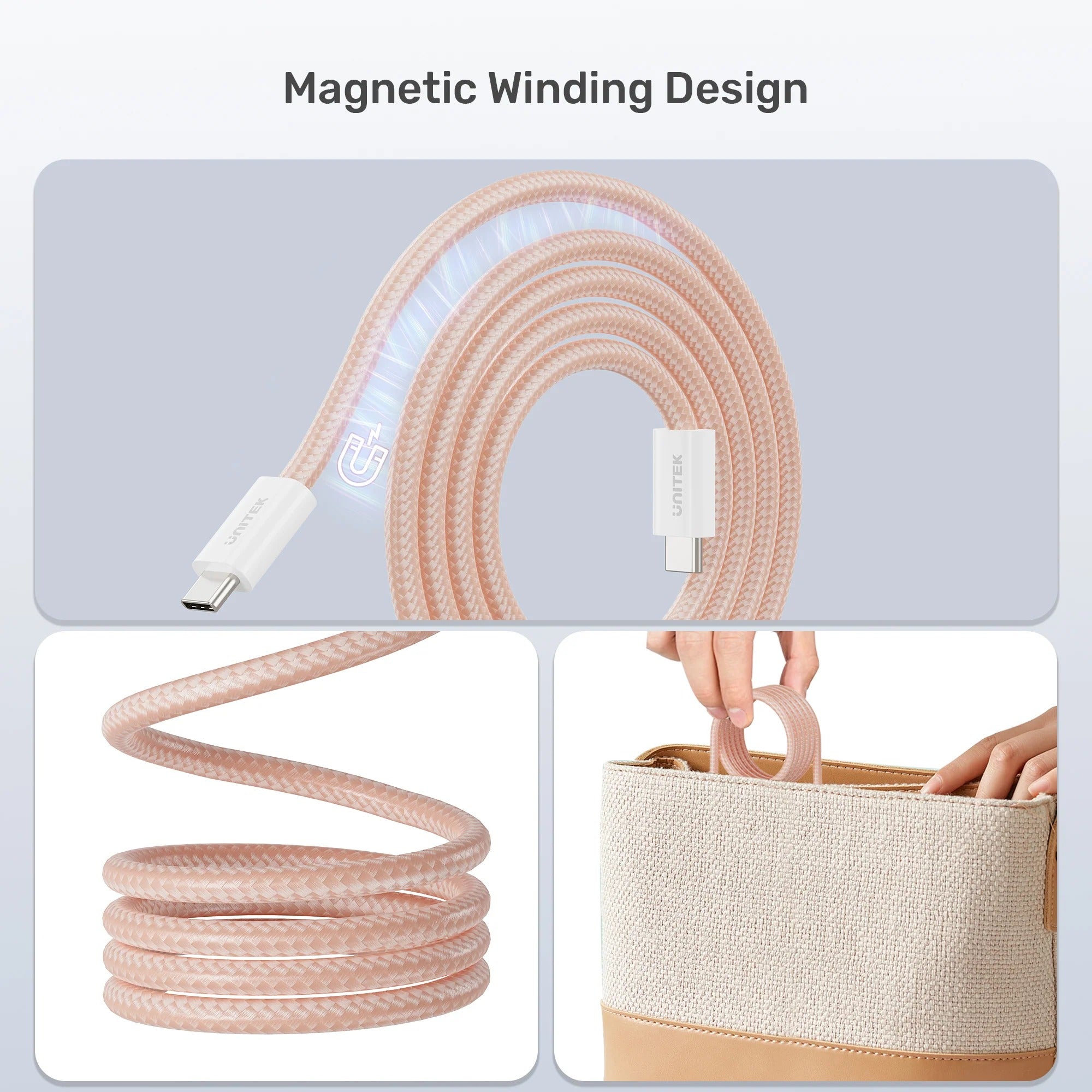 100W Magnetic USB-C Cable