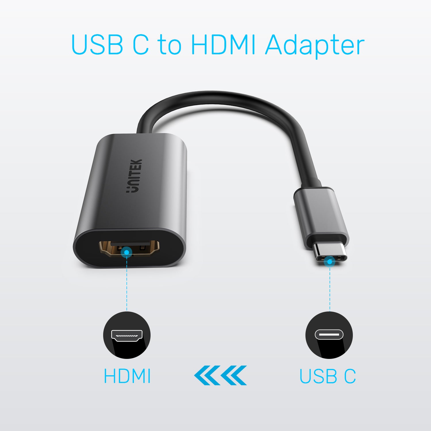 4K USB-C to HDMI 2.0 Adapter Y-6316