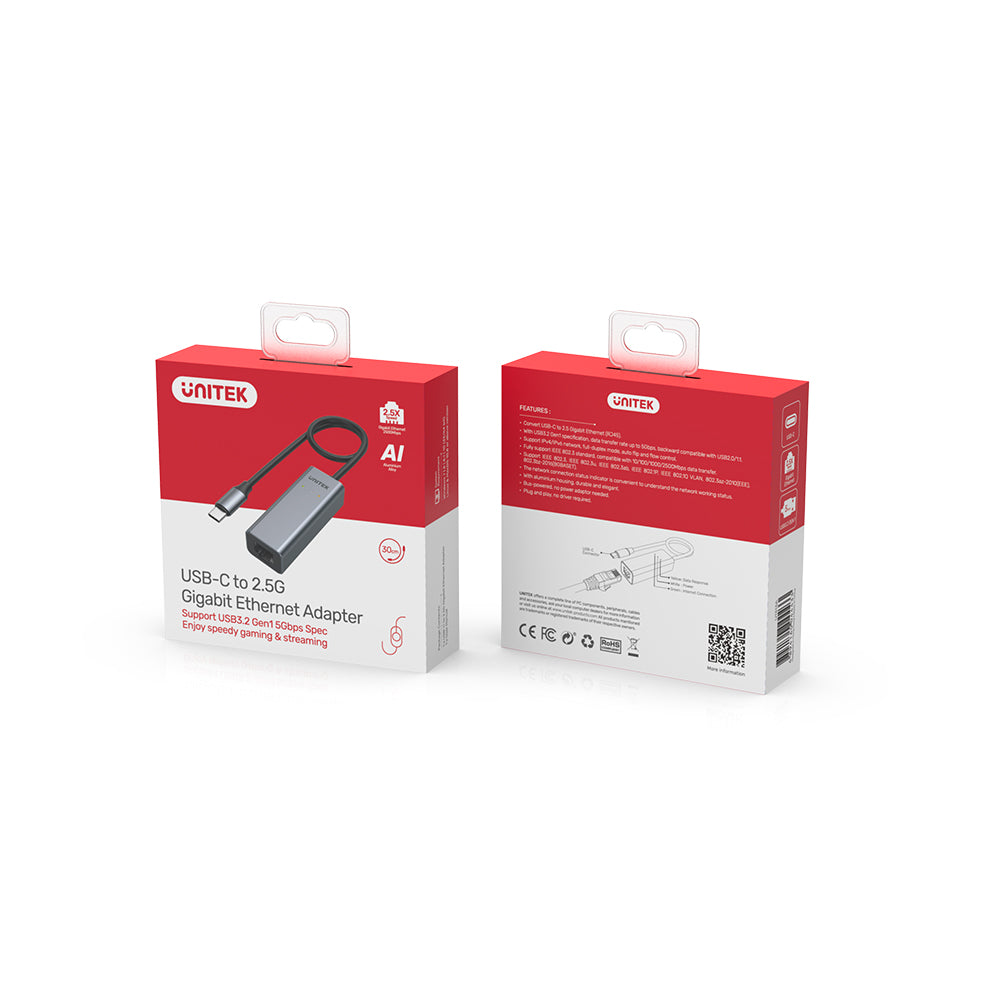 USB-C to 2.5G Gigabit Ethernet Adapter U1313A