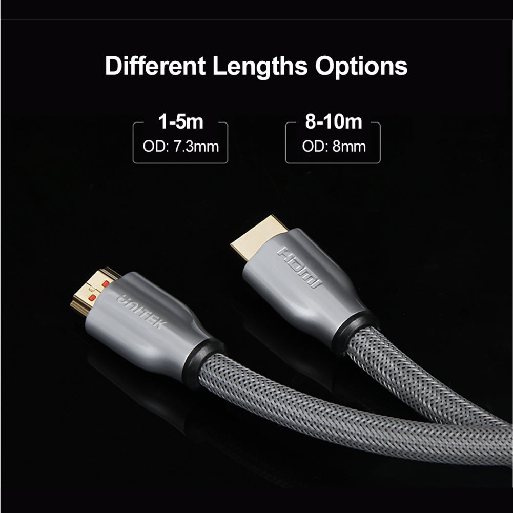 Unitek 4K 60Hz HDMI Cable (HDMI2.0a, HDMI2.0b) Y-C138GRY