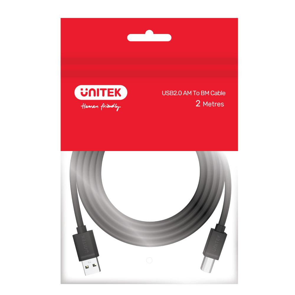 USB-A (M) to USB-B (M) 2M Y-C4001GBK