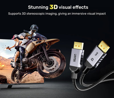 Gaming 8K@120Hz 4K@240Hz  DisplayPort 2.1 Cable