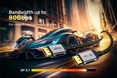 Gaming 8K@120Hz 4K@240Hz  DisplayPort 2.1 Cable