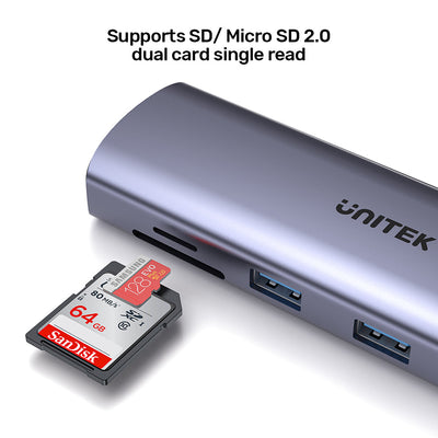 9-in-1 USB-C Hub with Dual Display PD 100W Dual Card Reader - Kaplen