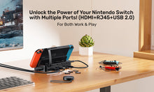 Unitek G1002F 11-in-1 USB-C Docking Nintendo Switch with Remote