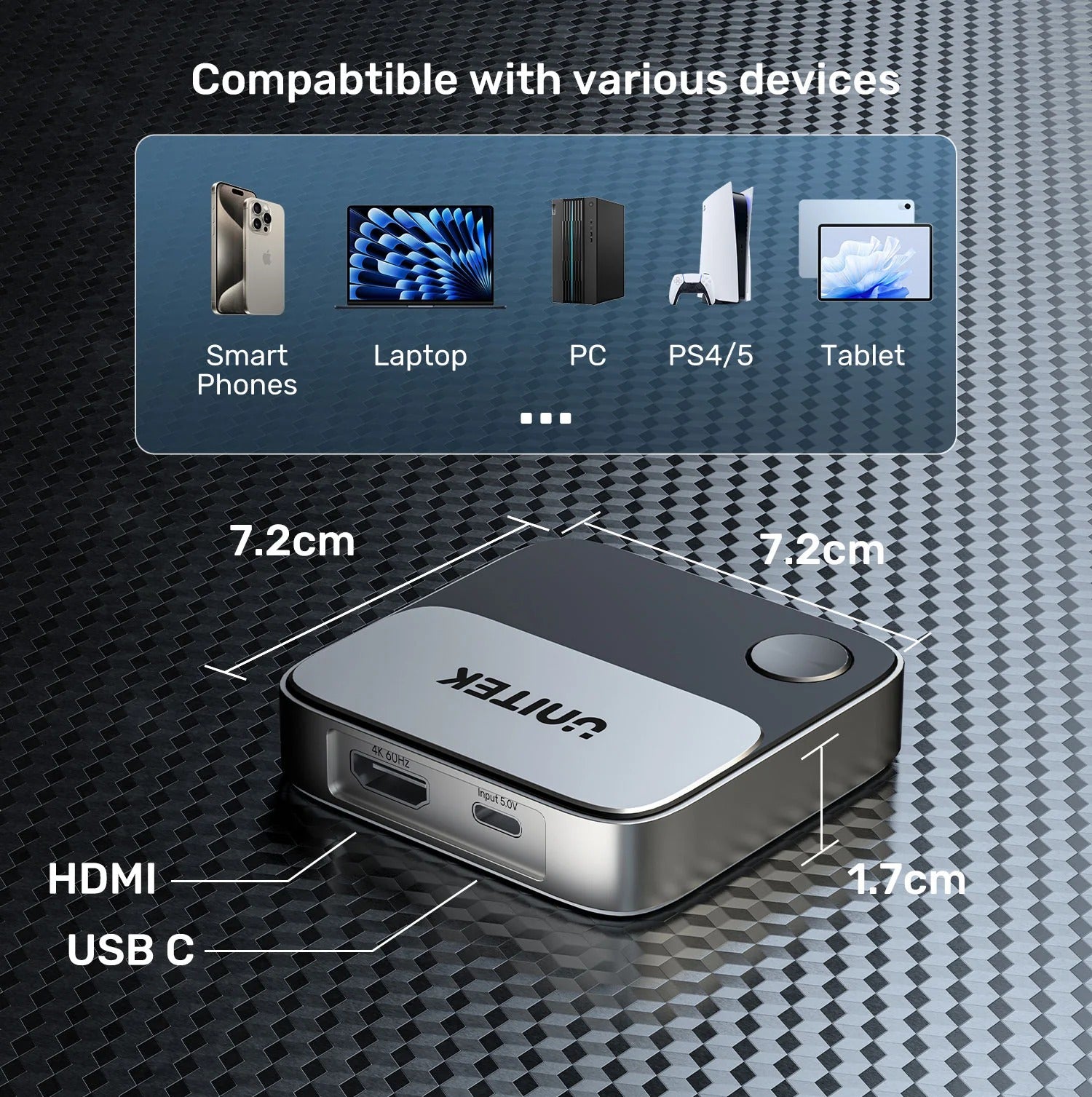 4K Wireless Screen Mirroring Device