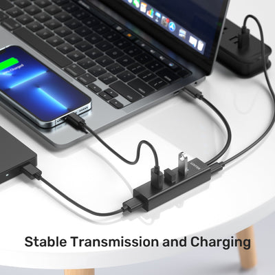 4 Ports USB / USB-c Hub with USB-C 5V Power - Kaplen