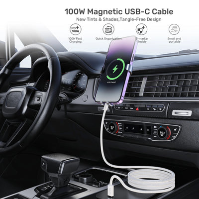 100W Magnetic USB-C Cable