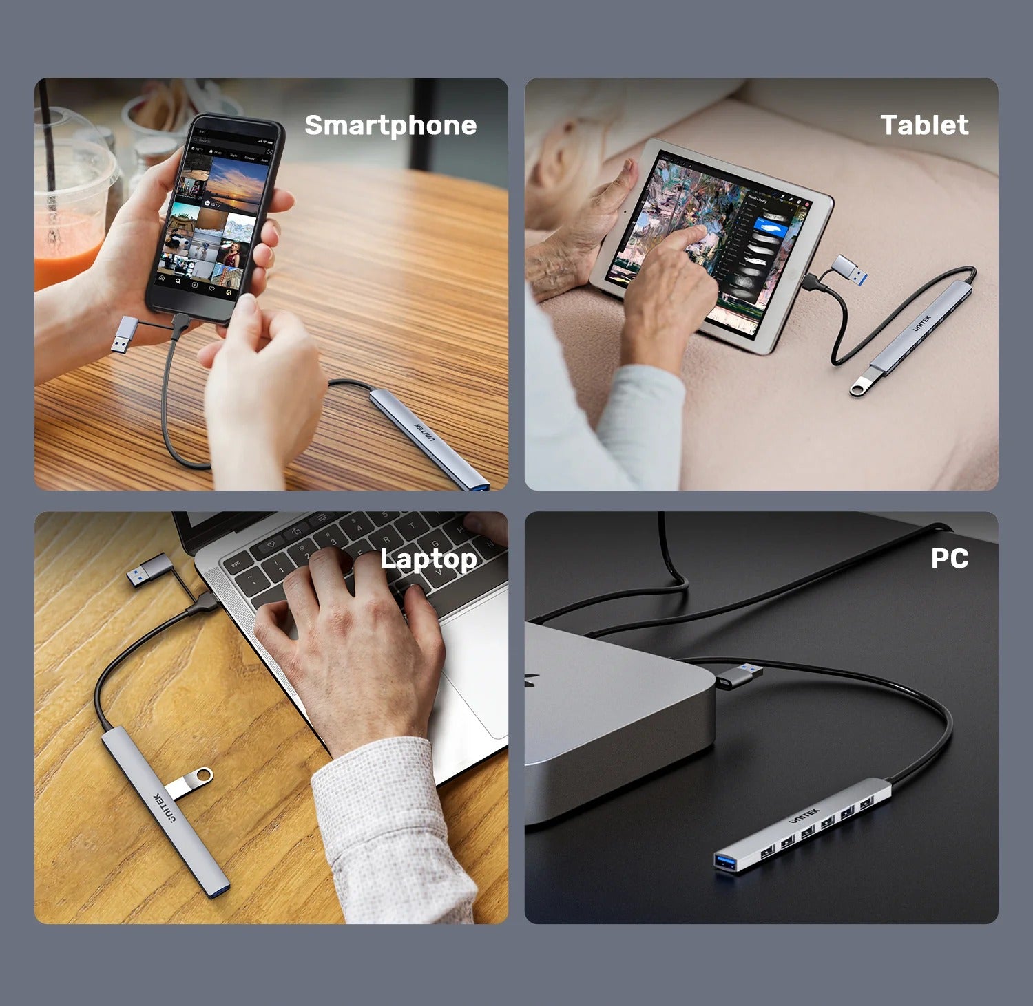 7-in-1 5Gbps Hub with 7 USB-A Ports
