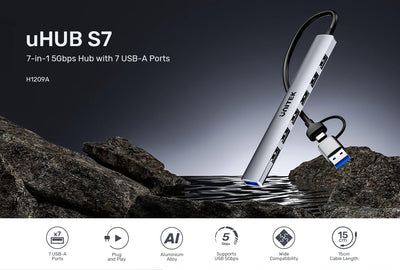 7-in-1 5Gbps Hub with 7 USB-A Ports