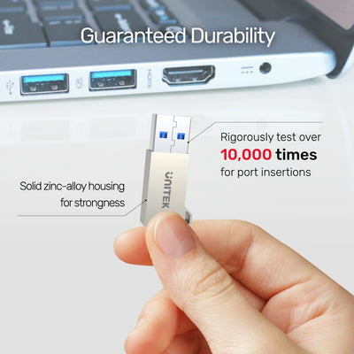 USB-A to USB-C Ultra Tiny Zinc Adapter A1034NI
