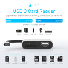 USB-C Card Reader SD, Micro SD, USB2.0 Port
