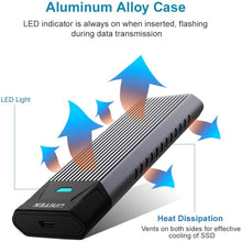 USB 3.1 Type C to M.2 SSD NVMe Enclosure Y-S1203A