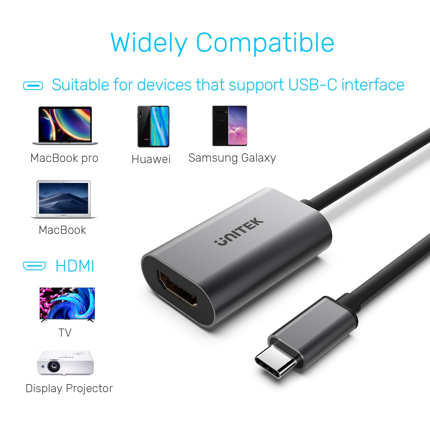 4K USB-C to HDMI 2.0 Adapter Y-6316