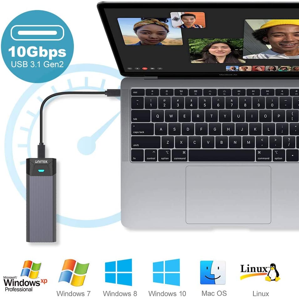 USB 3.1 Type C to M.2 SSD NVMe Enclosure Y-S1203A