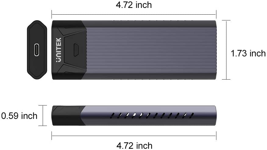 USB 3.1 Type C to M.2 SSD NVMe Enclosure Y-S1203A