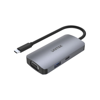 5-in-1 USB-C Hub with 2 HDMI, VGA MST PD 100W D1051A