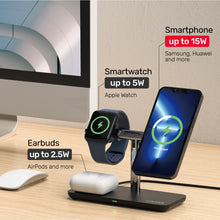 Magnetic Wireless Charging Stand MagMighty TRI 3-in-1 Dividable P1212A
