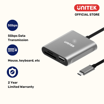 USB-C Card Reader SD, Micro SD, USB2.0 Port