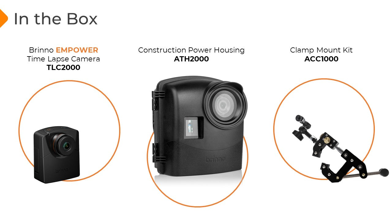 BCC2000 Construction Camera Trio Bundle Set