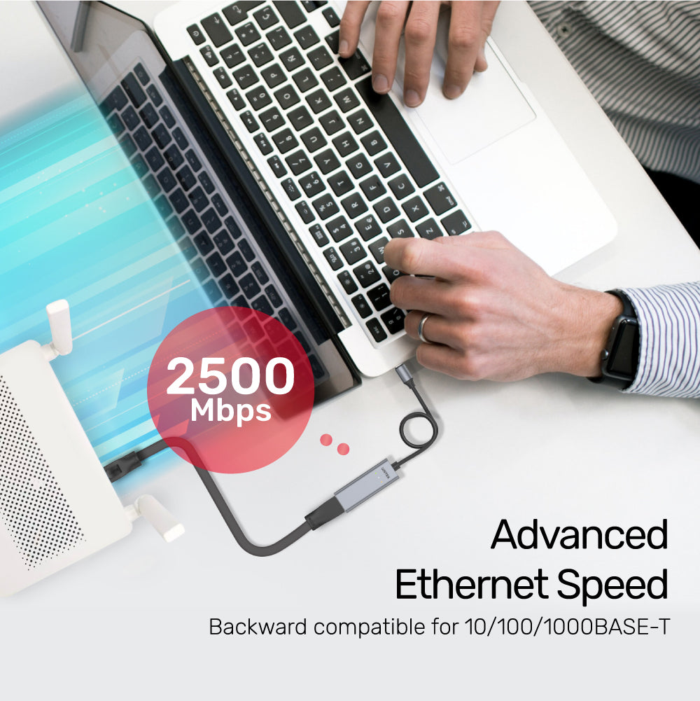 USB-C to 2.5G Gigabit Ethernet Adapter U1313A