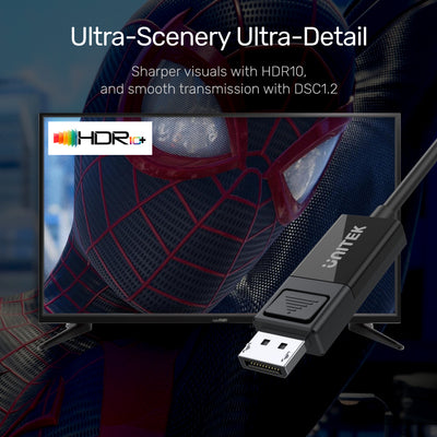 USB-C to DisplayPort 1.4 8K Bi-Directional Cable 1.8M V1146A