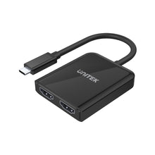 USB-C to Dual HDMI 2.0 4K 60Hz Adapter with MST Dual Monitor V1408A