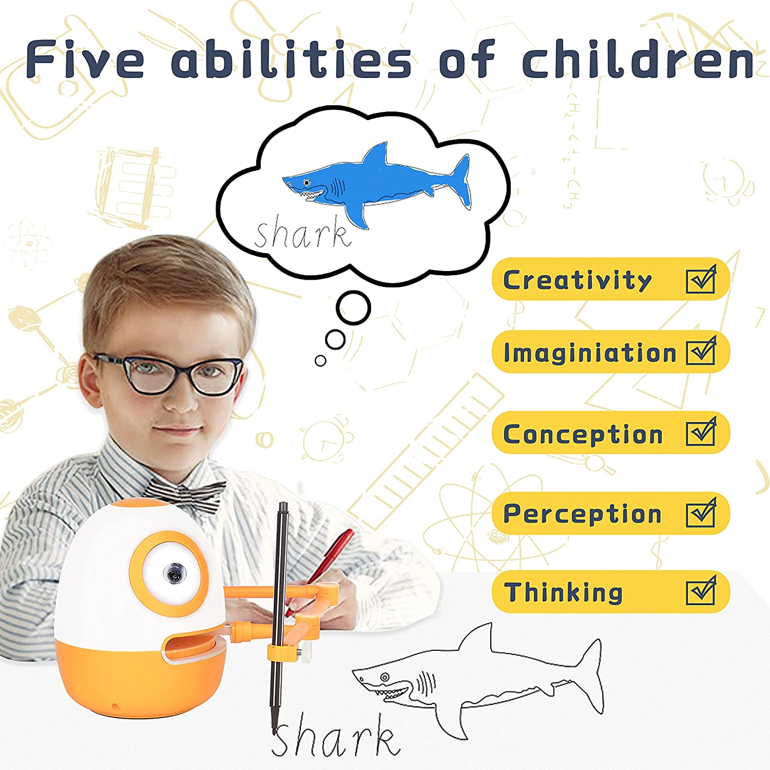 Wedraw Drawing robot 96 Pictures Yellow