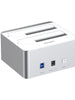 USB 3.0 to SATA III Dual Bay HDD/ SSD Docking Station with UASP & Offline Clone Y-3026