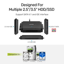 USB 3.0 to SATA II & IDE HDD & SSD Adapter SmartLink Trinity Y-3324