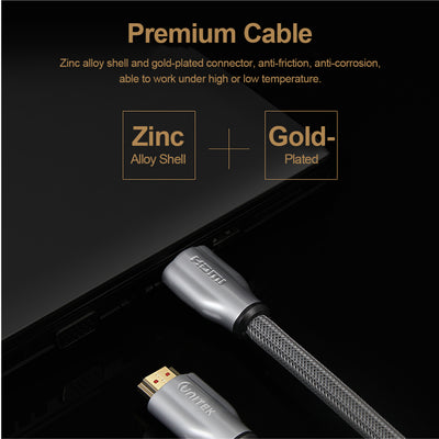 Unitek 4K 60Hz HDMI Cable (HDMI2.0a, HDMI2.0b) Y-C138GRY