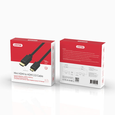 Mini HDMI to HDMI 2.0 Cable